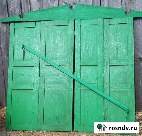 Ставни деревянные для окон б/у - за 1 шт Канск - изображение 1