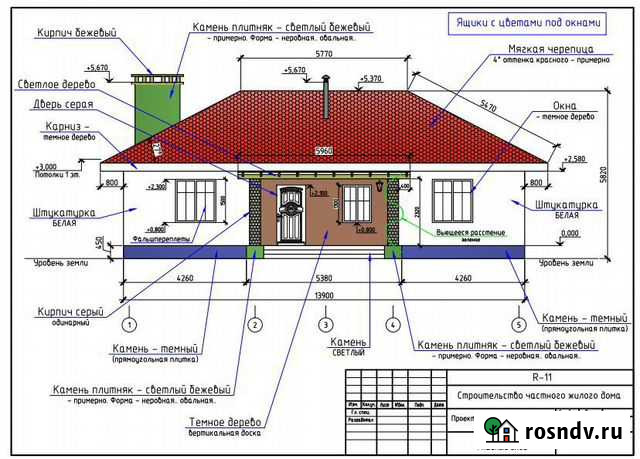 Готовый проект дома 111 кв.м / Артикул R-11 Пермь - изображение 1
