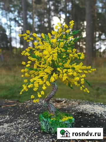 Мимоза.Дерево из бисера Тверь - изображение 1