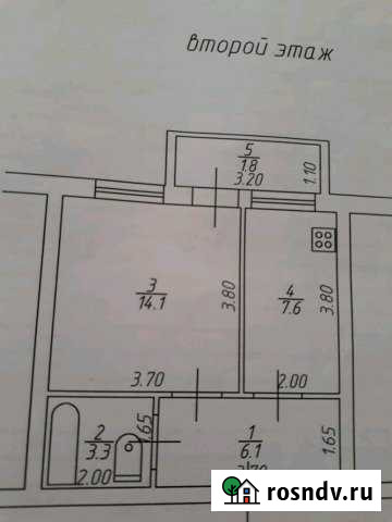 1-комнатная квартира, 31 м², 2/2 эт. на продажу в Аксубаево Аксубаево - изображение 1