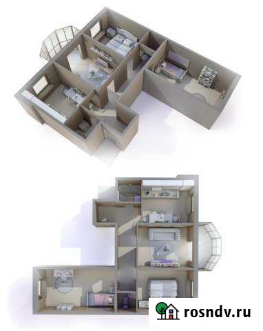 3-комнатная квартира, 68 м², 2/8 эт. на продажу в Щеглово Щеглово - изображение 1