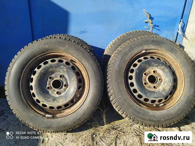 Зимние колеса на дисках б/у на 15 Лянтор - изображение 1