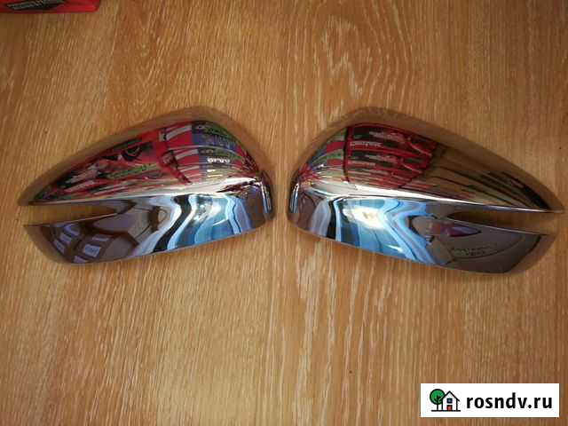 Хром. накладки зеркал на Mazda CX-5 2015++ Белогорск - изображение 1