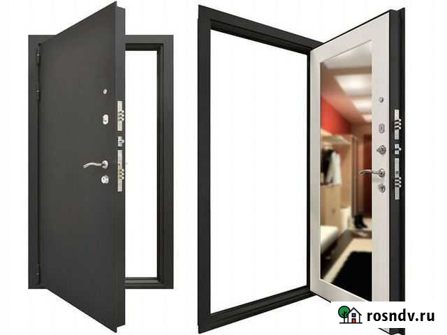 Дверь входная с зеркалом Гатчина - изображение 1