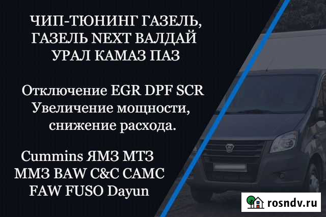 Чип тюнинг Газель Газон Камаз BAW FAW Fuso DongFen Волгоград - изображение 1