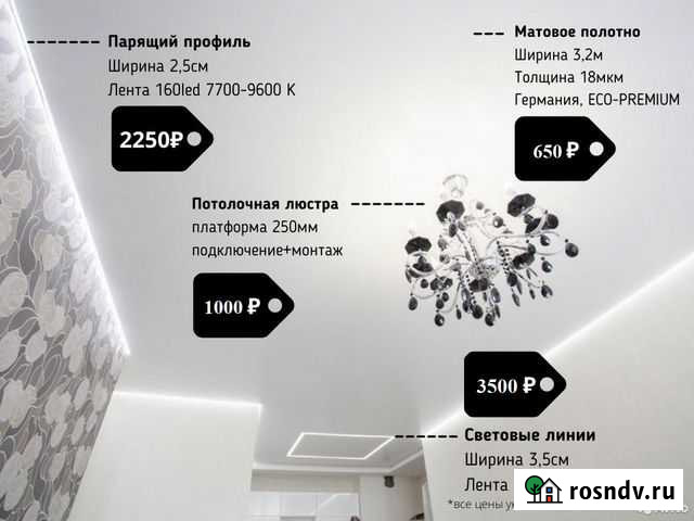 Натяжные потолки Мурино - изображение 1