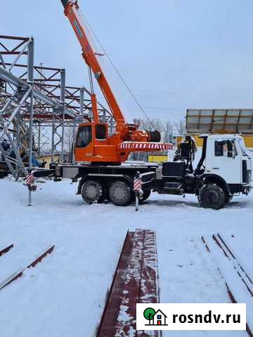 Автокран аренда услуги 25т 28 м Липецк - изображение 1