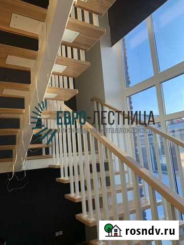 Лестница на монокосоуре, ступени из ясеня Давлеканово - изображение 1