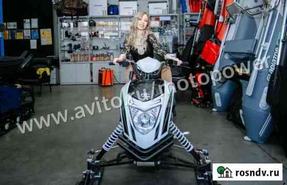 Снегоход Motoland Snowfox 200сс (бело-зеленый) Санкт-Петербург