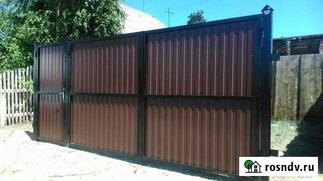 Ворота усадебные, Забор из профлиста Улан-Удэ - изображение 1