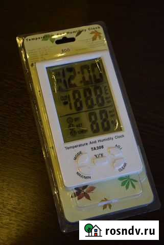 Новый настольный термометр с часами Ковдор - изображение 1