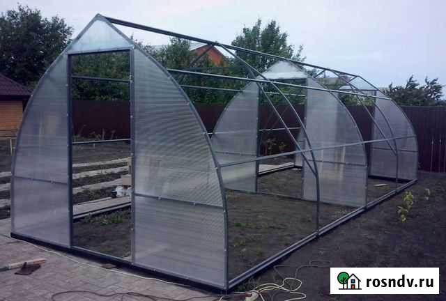 Теплица Капелька из оцинкованной стали Бор - изображение 1