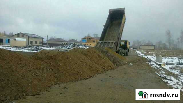 Пгс, гравий, щебень, песок, самосвал 35 тонн Ангарск - изображение 1