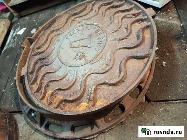 Люк канализационный чугунный Валдай - изображение 1