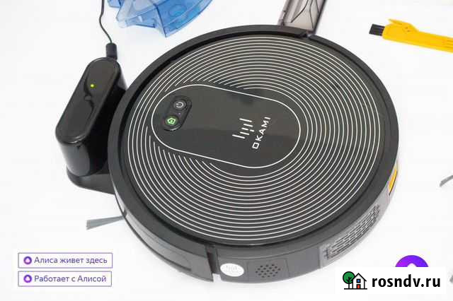 Робот пылесос Okami U80 Pet влажная уборка и Алиса Москва - изображение 1