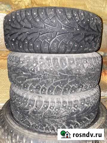195/55R16 Hankook три колеса в хорошем состояни Ноябрьск - изображение 1