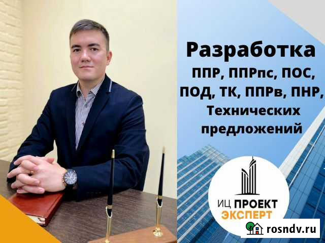 Разработка ппр, ппрпс, ТК, пос, под, Тех.предложен Тула - изображение 1