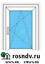 Пластиковое окно 800х1400 Сургут - изображение 1