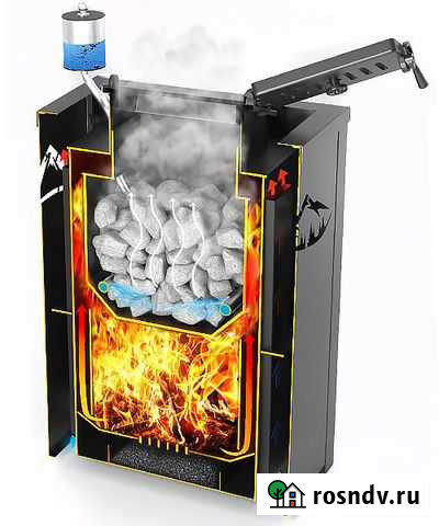 Печь банная Везувий эверест inox 15 из нерж. стали Березники - изображение 1