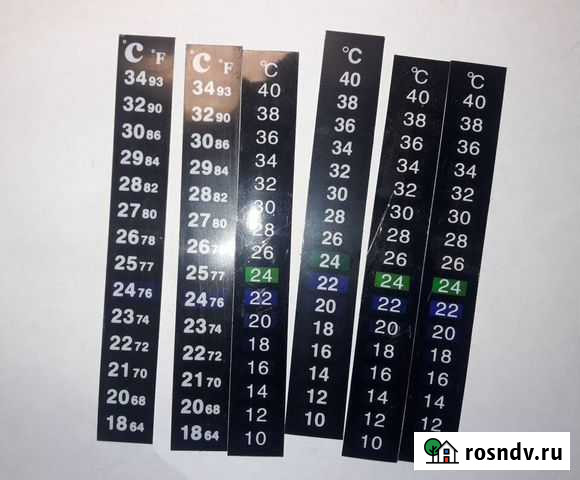 ЖК термометр-наклейка (10-40C, 18-34C) Великий Новгород - изображение 1