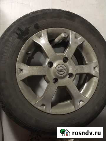 Обменяю колеса Continental на литых дисках Нисс Иркутск - изображение 1