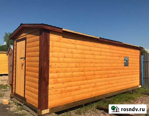 Перевозная мобильная баня 6x2.3 м Панковка - изображение 1