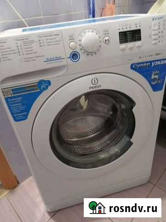Стиральная машина бу indesit узкая Рубцовск - изображение 1