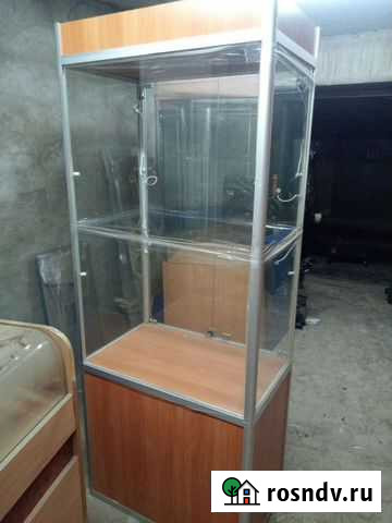 Стеклянная витрина с подсветкой б/у Мытищи - изображение 1