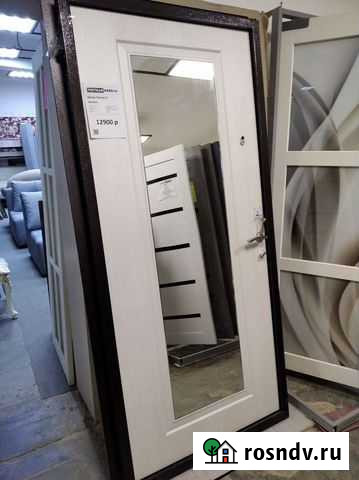 Дверь входная 960 с зеркалом в наличии Ижевск - изображение 1