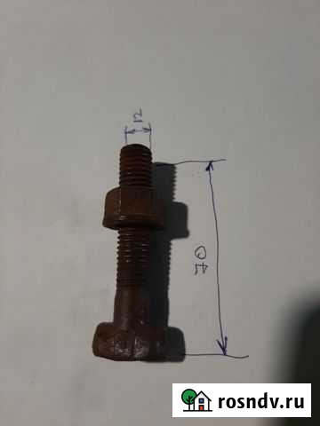 Болт т-образный с гайкой для хомутовых лесов Березники - изображение 1