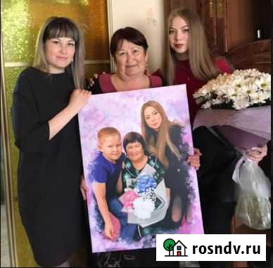 Портрет на холсте по фото в Забайкальском крае Краснокаменск - изображение 1