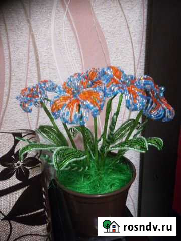 Цветы из бисера Дюртюли - изображение 1