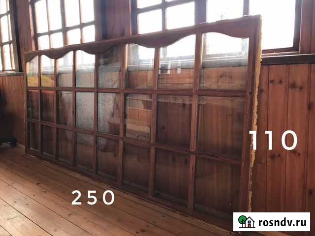 Рамы оконные деревянные со стеклами (5шт) Струнино - изображение 1