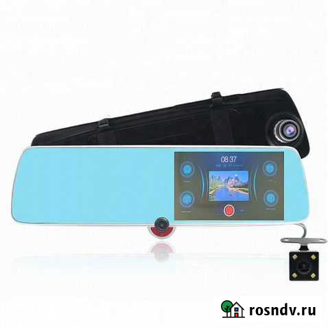 Зеркало-регистратор TDS CAR40, 3 камеры Омск - изображение 1