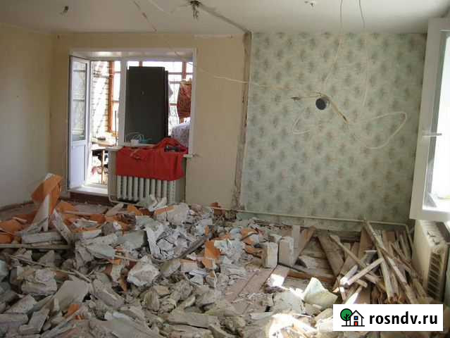 Демонтаж стен полов перегородок стяжки клодовок Донской - изображение 1