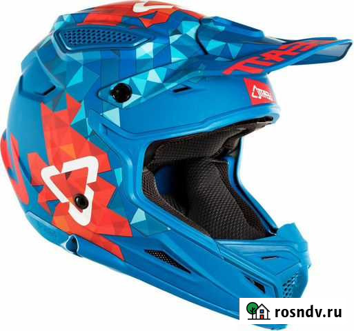 Мотокроссовый шлем Leatt GPX 4.5 V22 Сине-красный Котельники - изображение 1