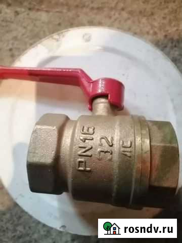 Кран шаровый, муфтовый, латунь 32 Рн16 Стерлитамак - изображение 1
