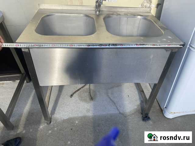 Стол с двумя моечными ваннами Подольск - изображение 1