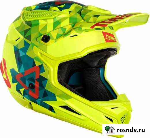 Кроссовый шлем Leatt GPX 4.5 V22 Лимонно-желтый Котельники