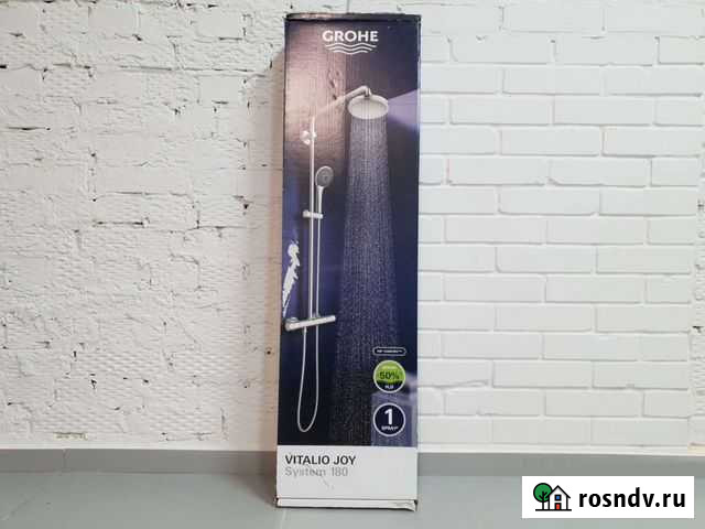 Новая душевая Grohe Vitalio Joy System 180 хром Йошкар-Ола - изображение 1