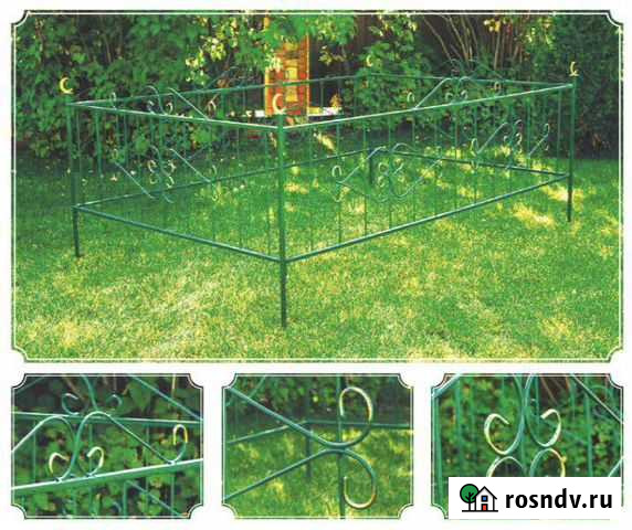 Ограды на кладбище, памятники, таблички Высокая Гора - изображение 1