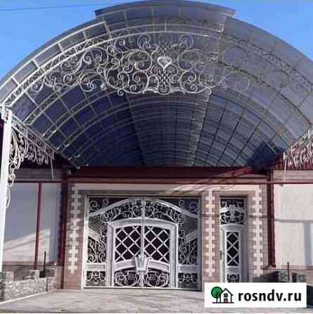 Кованые навесы, козырьки, перила, двери Грозный