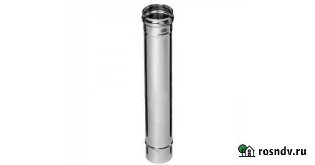 Дымоход нержавеющая сталь (430/0,8 мм) ф115.120.15 Губкин - изображение 1