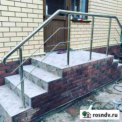 Перила сварные. Перила из нержавеющей стали Енотаевка
