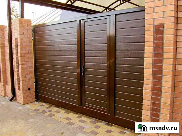 Откатные и распашные ворота, гаражные ворота Таруса - изображение 1