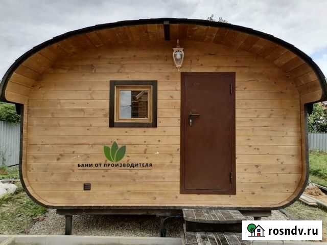 Баня бочка овальная, 4,6 х 4 метра Серпухов - изображение 1