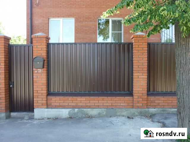 Забор из профнастила под ключ Кольцово - изображение 1