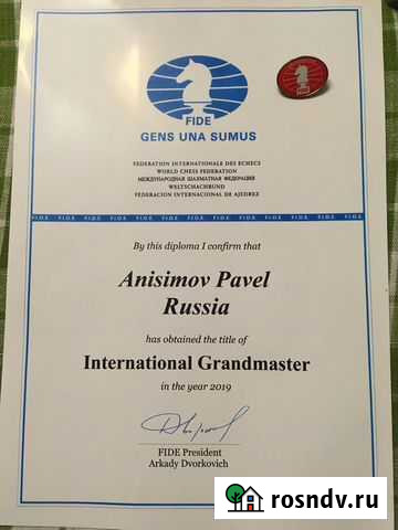 Профессиональный тренер по шахматам, гроссмейстер Санкт-Петербург - изображение 1