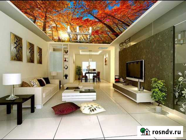 Натяжной потолок с рисунком Махачкала - изображение 1