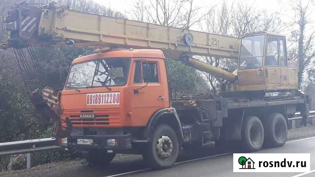 Аренда Автокрана 25т21м и Манипулятора 10т21м Джубга кп - изображение 1